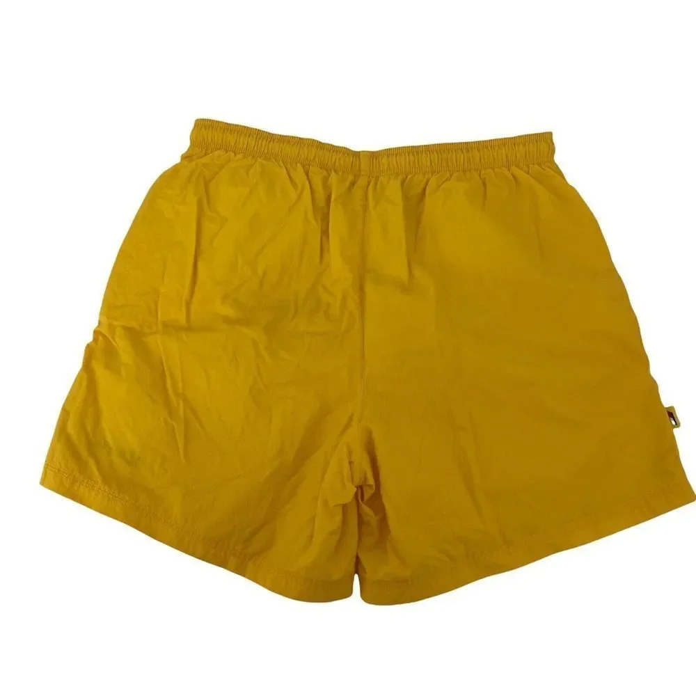Tommy Hilfiger Swim Trunks Vintage Yellow Lined Mens Size L Tommy Athletics Swim
